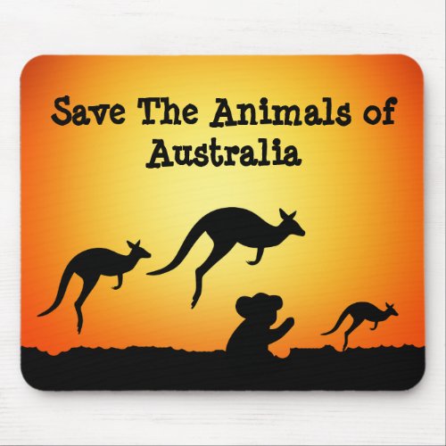 Save The Animals of Australia Mouse Pad