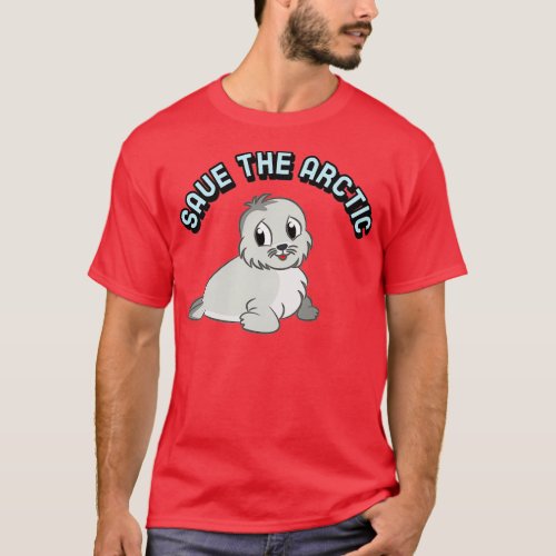 Save the Arctic cute seal T_Shirt