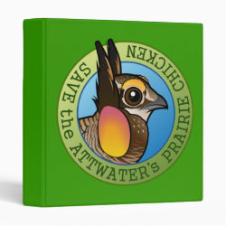 Save the Attwater's Prairie-Chicken Avery Signature Binder 8.5x11