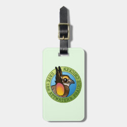 Save the Attwater's Prairie-Chicken Small Luggage Tag with leather strap