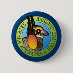 Save the Attwater's Prairie Chicken Button