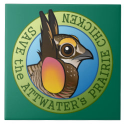Save the Attwater's Prairie-Chicken Large Tile (6
