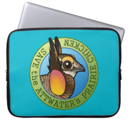 Save the Attwater's Prairie-Chicken Neoprene Laptop Sleeve 15