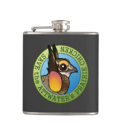 Save the Attwater's Prairie-Chicken Vinyl Wrapped Flask, 6 oz.