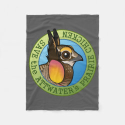 Save the Attwater's Prairie-Chicken Fleece Blanket, 30
