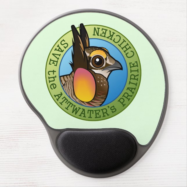 Save the Attwater's Prairie Chicken Gel Mouse Pad (Front)