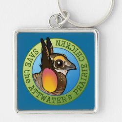 Save the Attwater's Prairie-Chicken Premium Square Keychain