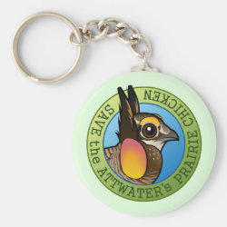 Save the Attwater's Prairie-Chicken Basic Button Keychain