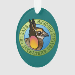 Save the Attwater's Prairie-Chicken Oval Acrylic Ornament