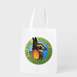 Save the Attwater's Prairie-Chicken Reusable Grocery Bag