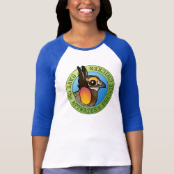 Save the Attwater's Prairie-Chicken Ladies Raglan Fitted T-Shirt