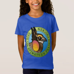 Save the Attwater's Prairie-Chicken Girls' Fine Jersey T-Shirt