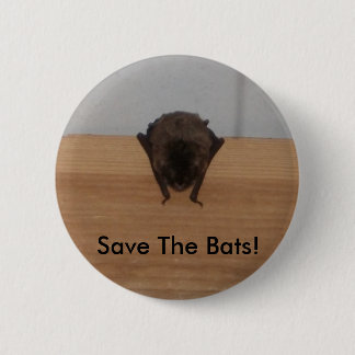 Save The Bats! wildlife Button