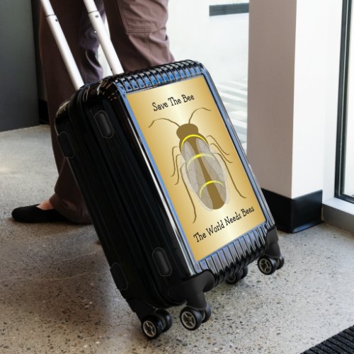 Save The Bee Design Personalised Luggage