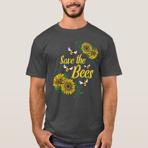 Save The Bee Protect The Environment Pollinators T_Shirt
