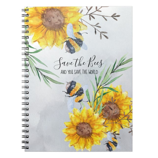Save The Bees And You Save The World Personalized Notebook (Front)
