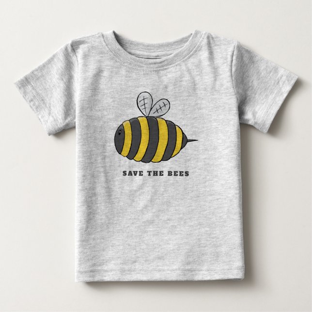 Save the Bees Baby T-Shirt (Front)