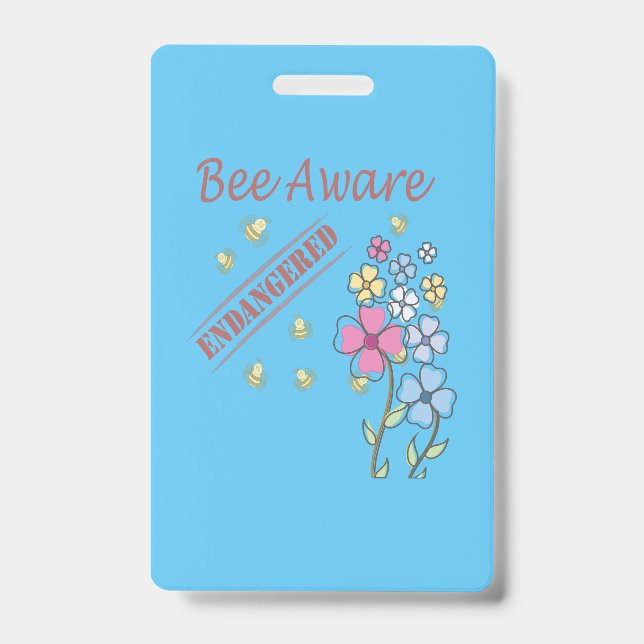 Save the Bees Badge (Front)