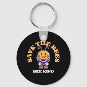 Save The Bees Be Kind Keychain