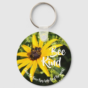 Save the Bees "Bee Kind" Keychain