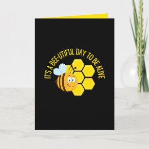 Save the Bees BEE Slogan Quotes Awareness Gifts Card
