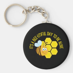 Save the Bees BEE Slogan Quotes Awareness Gifts Keychain