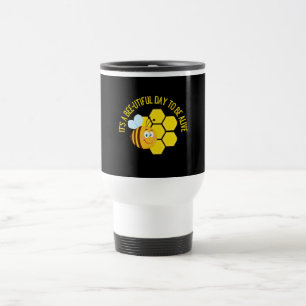 Save the Bees BEE Slogan Quotes Awareness Gifts Travel Mug
