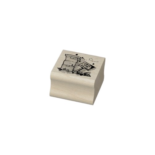 Save the Bees beehives Rubber Stamp