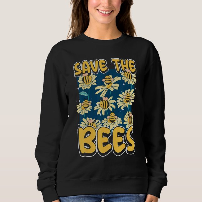 Save the bees Beekeeper cute honey bee costume 9 Sweatshirt (Front)
