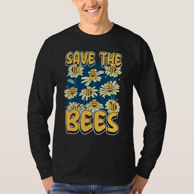 Save the bees Beekeeper cute honey bee costume 9 T-Shirt (Front)