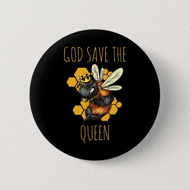 Save The Bees Beekeeper Environmental Protection _ Button (Front)