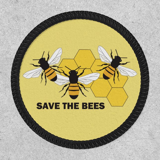 Save the Bees Beekeeper Patch (Front)
