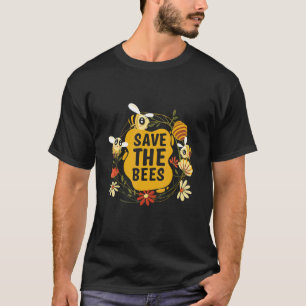 Save The Bees Beekeeping Beekeeper Honeybee T-Shirt