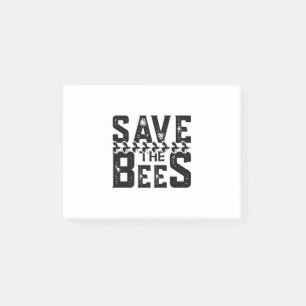 Save The Bees-bees-bee-nature-yellow-cute Post-it Notes