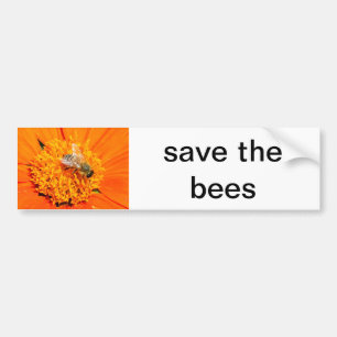 save the bees bumper sticker
