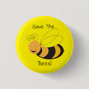 Save The Bees Button