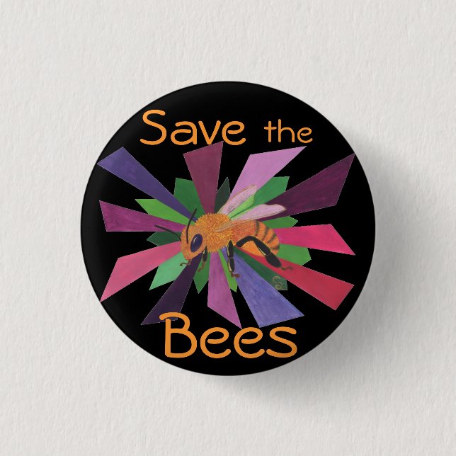 Save the Bees Button (Front)