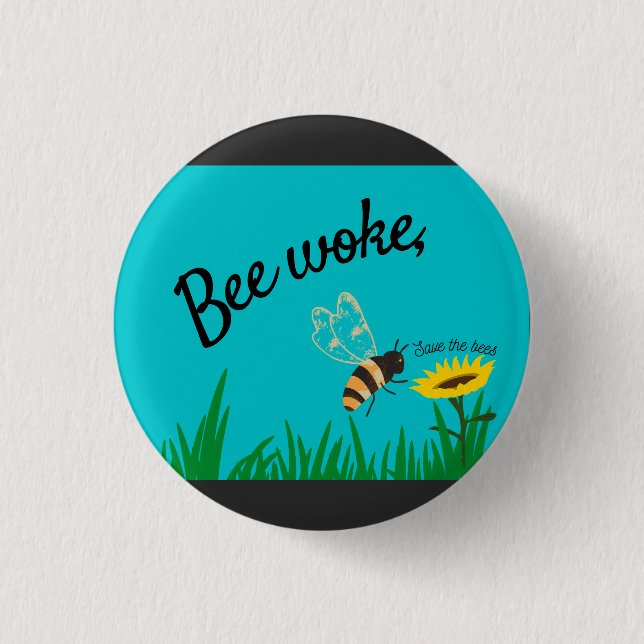 Save the Bees  Button (Front)