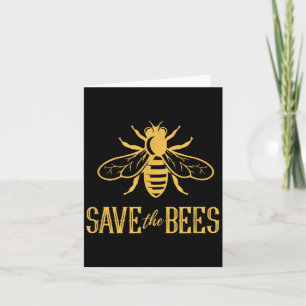 Save The Bees -Flowers Hives Earth Day Environment Card