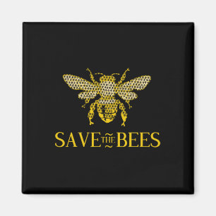 Save The Bees Honeycomb Distress  Magnet