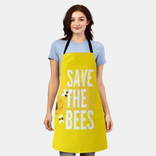SAve The Bees HONEYCOMB Honey POT Apron