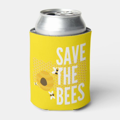 SAve The Bees HONEYCOMB Honey POT Can Cooler