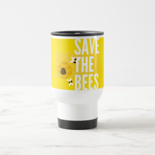 SAve The Bees HONEYCOMB Honey POT Travel Mug