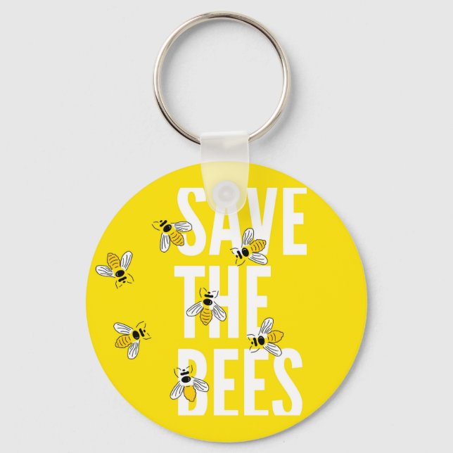 Save The Bees Keychain (Front)