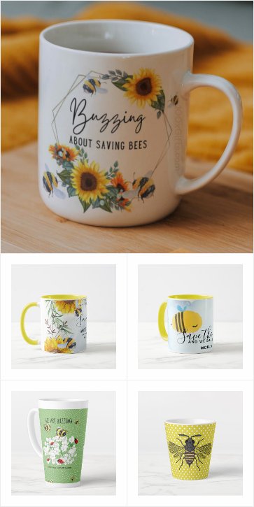 Save the BEES Mugs - Personalized Add a Name
