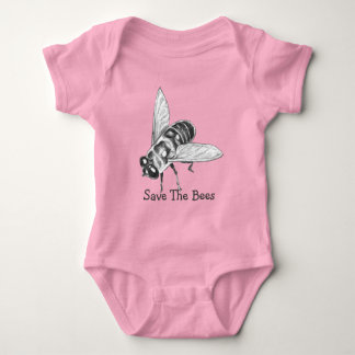 Save the Bees Organic Baby Honeybee Bodysuit
