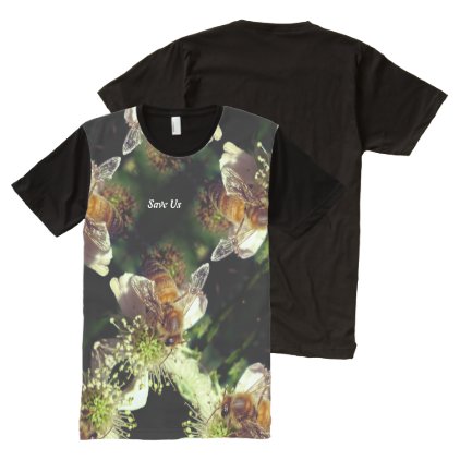 Save The Bees Panel T Shirt