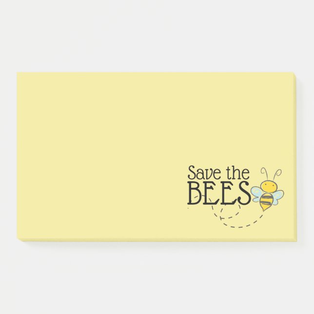 Save the Bees Post-It Notes (Front)