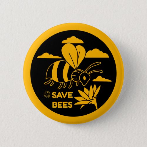 Save the Bees _ Save the Planet Button