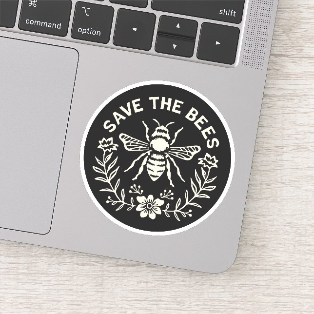 Save the bees sticker (Detail)